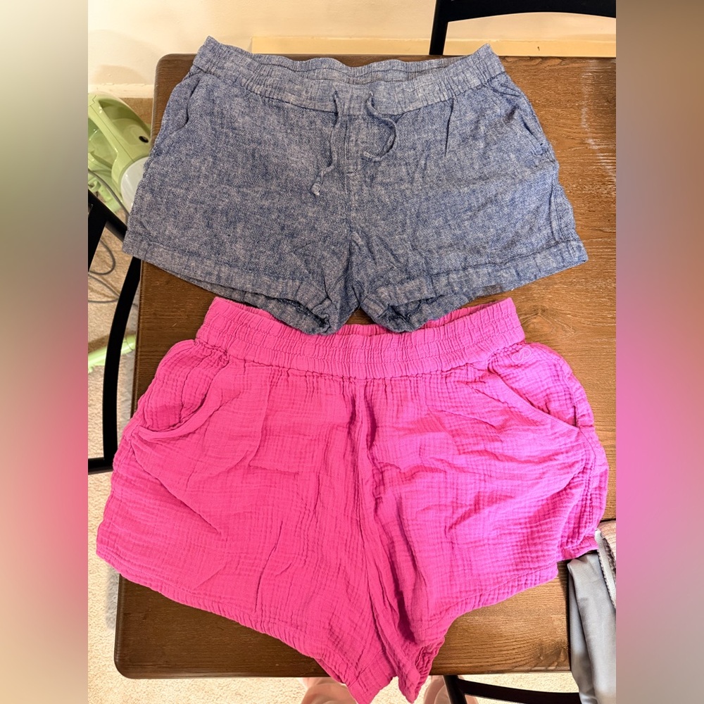 Calla & Old Navy Large High Waist Pink and Blue Women's Shorts